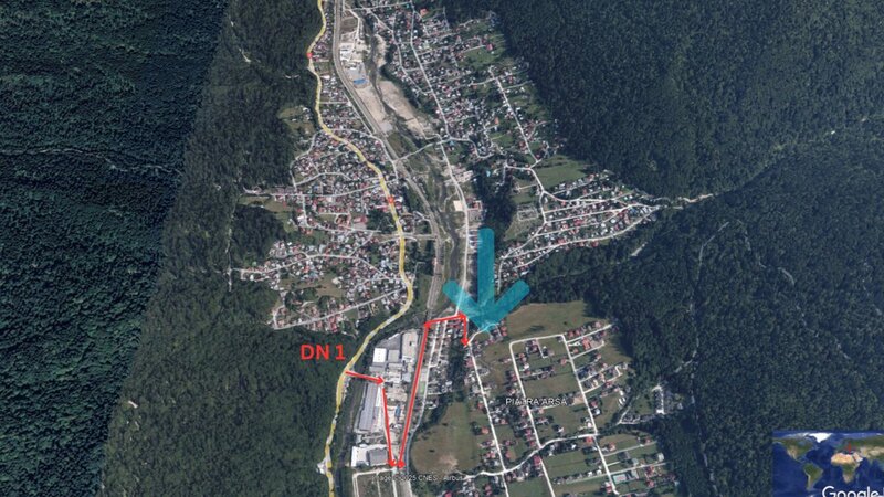 Poiana Tapului lot intravilan. Vedere Bucegi Neobstructionata.
