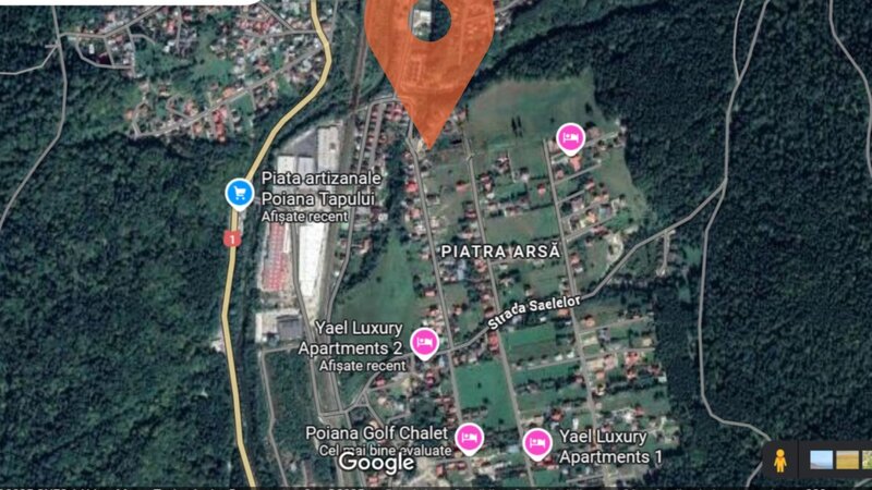 Poiana Tapului lot intravilan. Vedere Bucegi Neobstructionata.